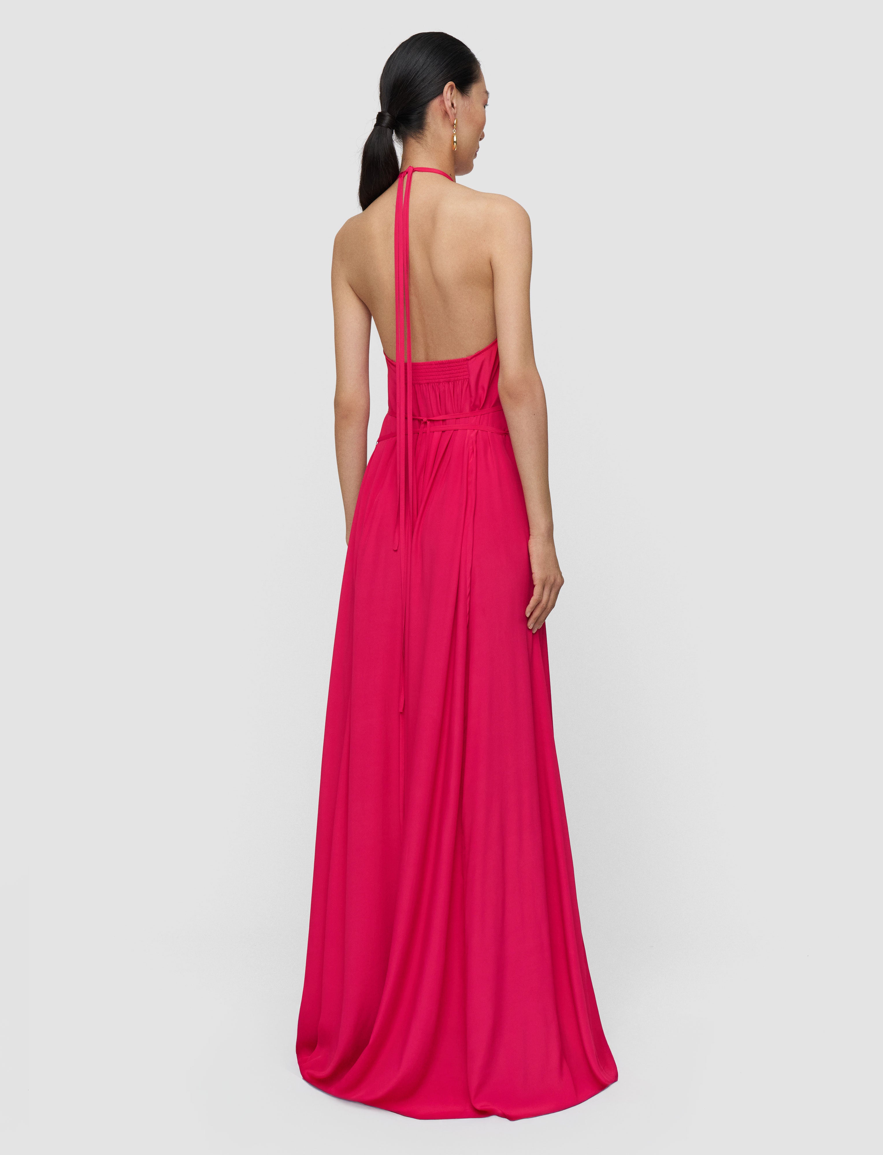 pink-zuzi-silk-blend-crepe-dress-JOSEPH